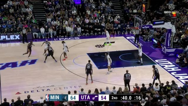 【2025年03月01日 森林狼vs爵士集锦】唯快不破！科利尔借掩护挂档加速 连续超车拉杆取分