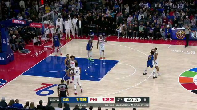 【2025年03月02日 勇士vs76人集锦】杀死比赛悬念！乔治后仰跳投稳稳命中