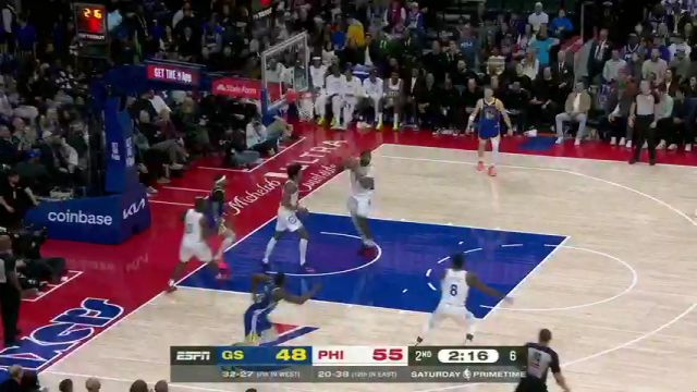 【2025年03月02日 勇士vs76人集锦】乌布雷巴掌大帽怒扇佩顿二世 格雷姆斯弧顶出手弹无虚发