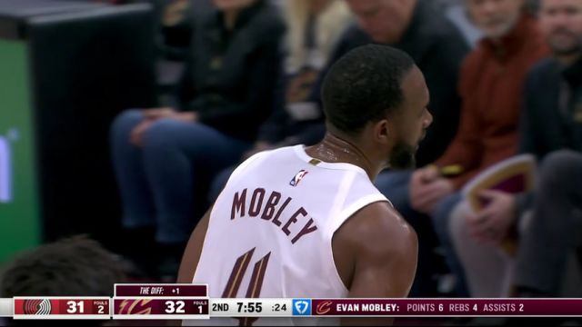 【2025年03月03日】NBA常规赛：开拓者vs骑士第2节中文解说录像回放