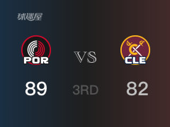 NBA常规赛：开拓者以89-83领先骑士，结束三节