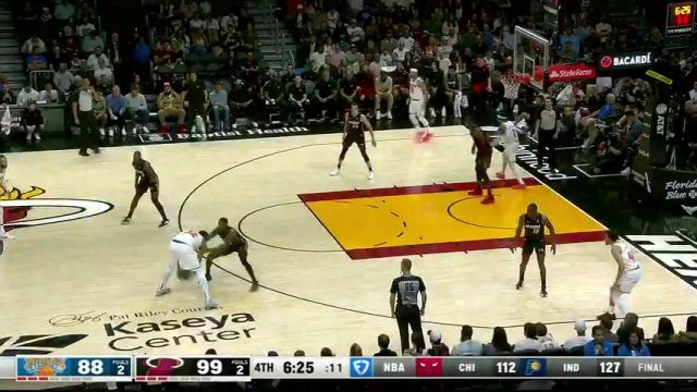 【2025年03月03日 尼克斯vs热火集锦】今天依旧是硬糖！唐斯撕裂防线力刚阿德巴约 空中对抗出手高难打进