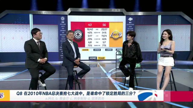【2025年03月03日 快船vs湖人集锦】根本难不倒他！任嘉伦现场接受NBA知识考核 满分答卷为球迷谋福利