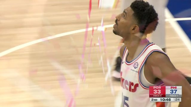 【2025年03月04日】NBA常规赛：开拓者vs76人第2节英文原声录像回放