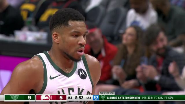 【2025年03月05日】NBA常规赛：雄鹿vs老鹰第1节英文原声录像回放