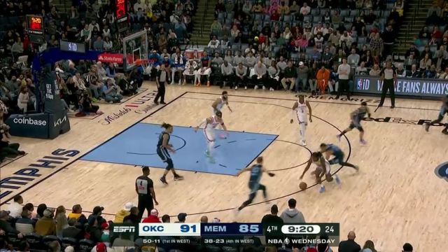 【2025年03月06日】NBA常规赛：雷霆vs灰熊第4节中文解说录像回放