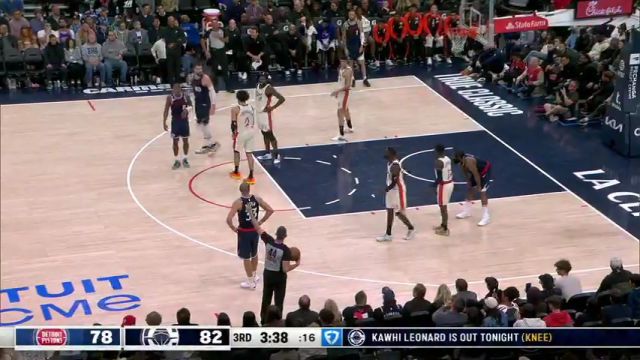 【2025年03月06日】NBA常规赛：活塞vs快船第3节中文解说录像回放