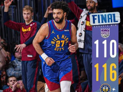 NBA常规赛：掘金逆转三杀国王 约基奇22+15威少25分德罗赞35分