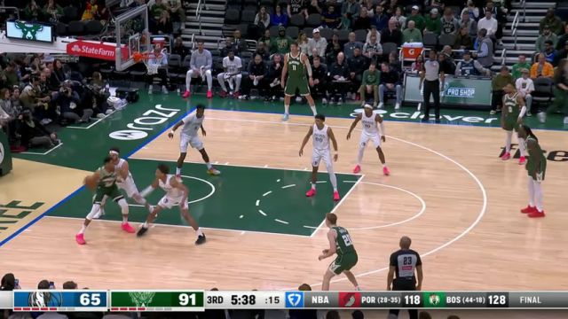 【2025年03月06日】NBA常规赛：独行侠vs雄鹿第3节英文原声录像回放