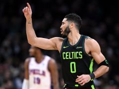 NBA常规赛：76人惨负绿军近13战12败 塔图姆三节35+7+5三分