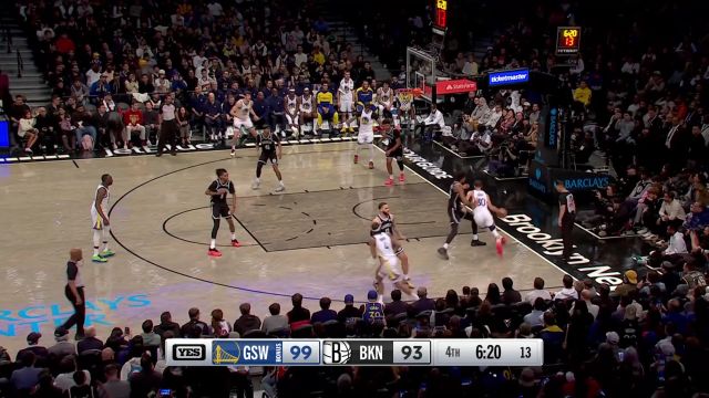 【2025年03月07日 勇士vs篮网集锦】闲庭信步蝴蝶穿花 库里突破对手整条防线反篮打进