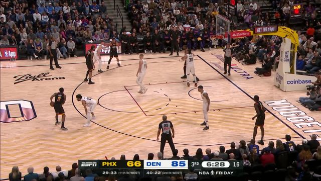 【2025年03月08日 太阳vs掘金集锦】展现球星能力！布克耐心等候时机成功打成2+1