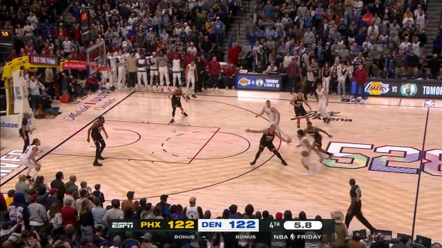 【2025年03月08日 太阳vs掘金集锦】只留给太阳1.4秒！布劳恩弧顶三分一箭穿心掘金领先三分