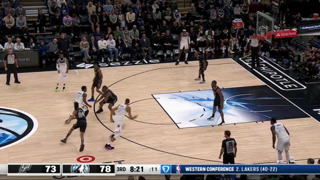 【2025年03月10日】马刺vs森林狼第3节中文解说录像回放