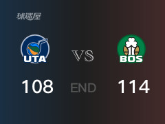 爵士vs凯尔特人战报：科林斯28分豪瑟33分 凯尔特人取胜 爵士遭失利