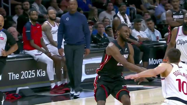 【2025年03月13日 快船vs热火集锦】还得是我自己来 维金斯抢断反击篮下抢板补篮活力无穷