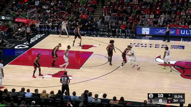 【2025年03月14日 篮网vs公牛集锦】一招鲜吃遍天 小托马斯再度助攻克拉克斯顿起飞扣篮