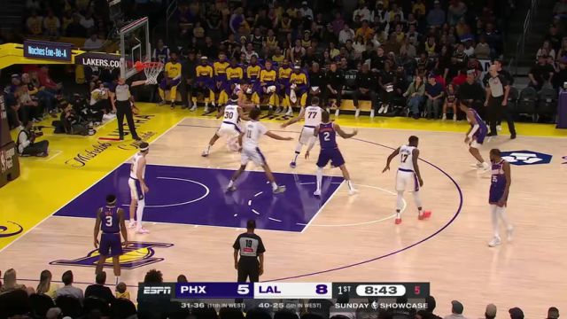 【2025年03月17日】NBA常规赛：太阳vs湖人英文原声全场录像回放