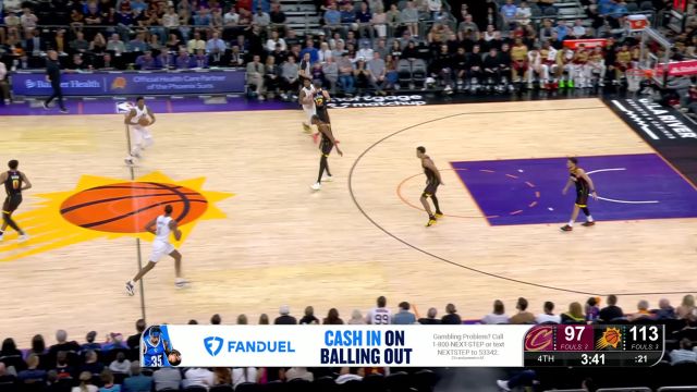 【2025年03月22日 骑士vs太阳集锦】还没到放弃的时候！骑士一波7-0进攻波成功将分差追回至个位数