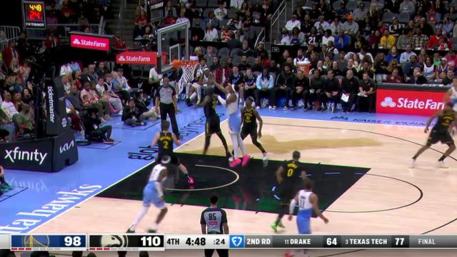 【2025年03月23日】NBA常规赛：勇士vs老鹰第4节中文解说录像回放