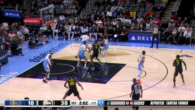 【2025年03月23日 勇士vs老鹰集锦】默契传导！库明加中转妙传小佩顿底角三分及时止损