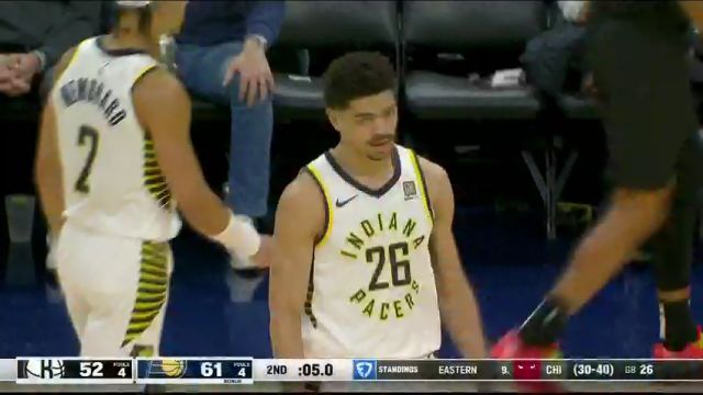 【2025年03月23日】NBA常规赛：篮网vs步行者第2节英文原声录像回放