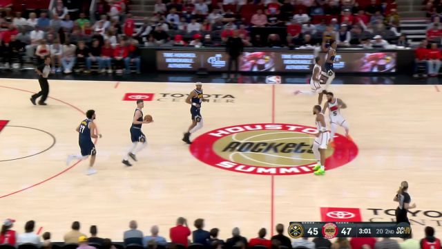 【2025年03月24日 掘金vs火箭集锦】三分中投都挺擅长 布劳恩携手贾马尔-穆雷连得5分