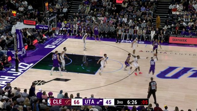 【2025年03月24日 骑士vs爵士集锦】没难度我不进！克拉克森眼看时间不多 极限操作长两分压哨轰进