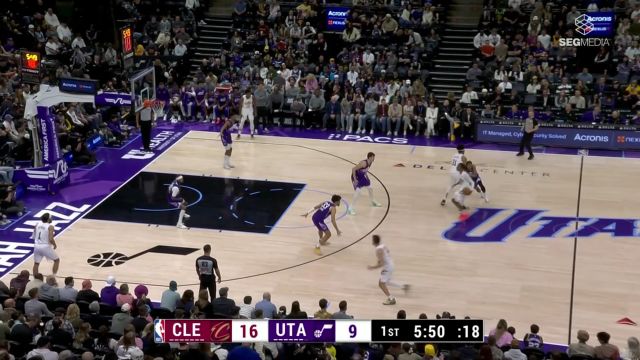 【2025年03月24日 骑士vs爵士集锦】御空而行！小马丁反击快下球到人到 拔地而起完成空配连线