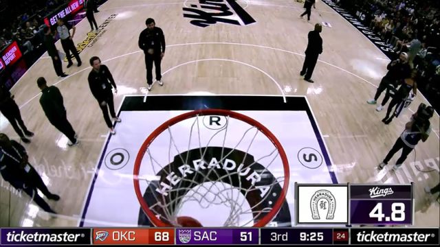 【2025年03月26日】NBA常规赛：雷霆vs国王第3节英文原声录像回放