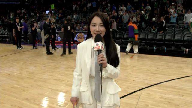 【2025年03月27日 凯尔特人vs太阳集锦】赛后采访霍勒迪：感激来客场观赛的绿军球迷 每个人在防守端都拼尽全力