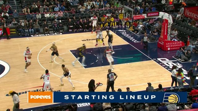 【2025年03月28日 步行者vs奇才集锦】在内线游龙戏凤 普尔穿梭跳跃单挑步行者整条防线轻松取分