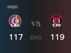 湖人vs公牛战报：怀特26分里夫斯30分 公牛击败湖人