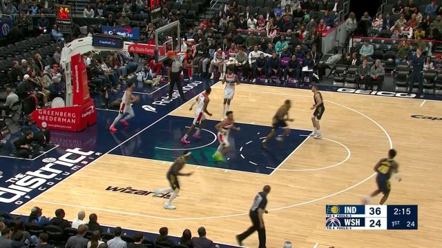 【2025年03月28日 步行者vs奇才集锦】怎么投怎么有！哈利伯顿超远三分也不在话下抬手命中