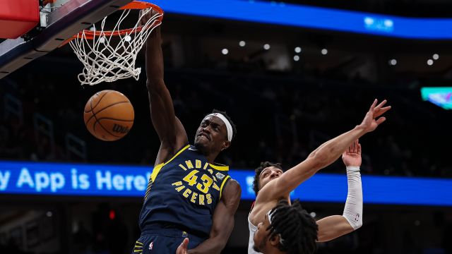 【2025年03月28日 步行者vs奇才集锦】步行者vs奇才精彩集锦 步行者九人上双53分大胜奇才