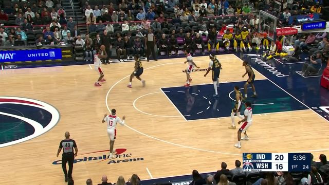 【2025年03月28日 步行者vs奇才集锦】德芙一般的丝滑反击 哈利伯顿策动反击托平腾空而起空接爆扣