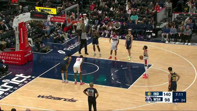 【2025年03月28日】步行者vs奇才第4节英文原声录像回放