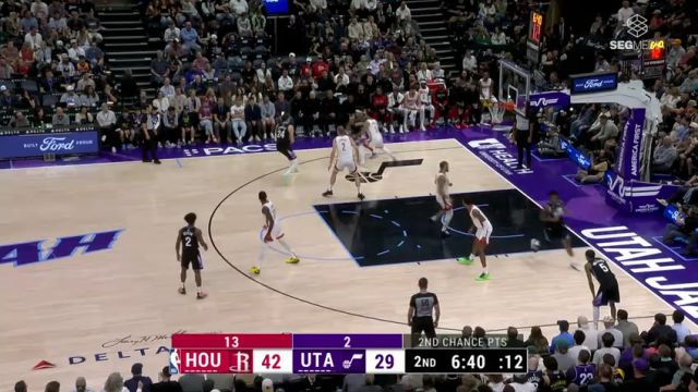 【2025年03月28日】NBA常规赛：火箭vs爵士第2节中文解说录像回放