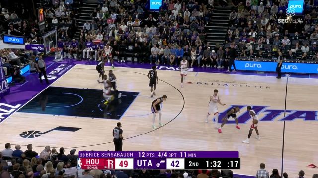 【2025年03月28日 火箭vs爵士集锦】猛挂五档！杰伦格林直突篮下小打大两分吃进