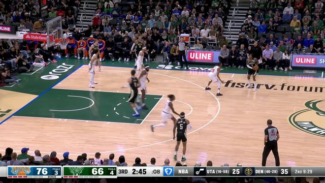 【2025年03月29日 尼克斯vs雄鹿集锦】指如疾风势如闪电 哈特快马加鞭突破上篮打成2+1