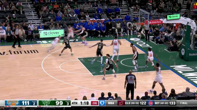 【2025年03月29日 尼克斯vs雄鹿集锦】由我来收尾！布里奇斯停车问路漂移三分杀死比赛