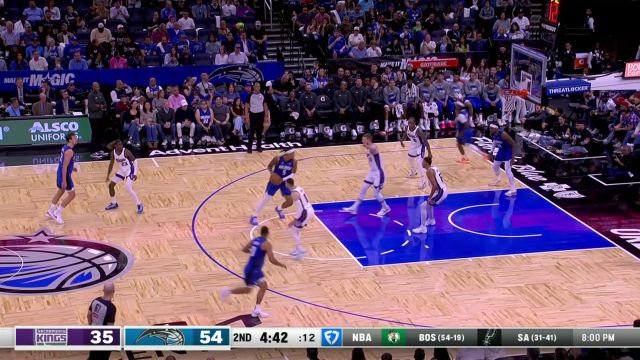 【2025年03月30日 国王vs魔术集锦】攻防一体全能表现 穆雷防守遮天大帽进攻端反击送上暴扣