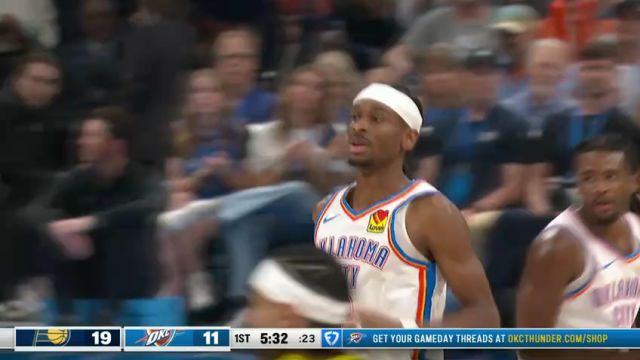 【2025年03月30日】步行者vs雷霆第1节英文原声录像回放