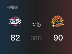 三节比分，吉林90-82领先广州，姜伟泽25分