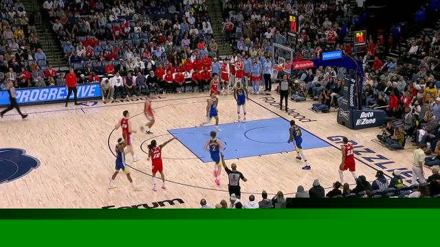 【2025年04月02日 勇士vs灰熊集锦】于事无补！莫兰特命中个人第五记三分强势续命