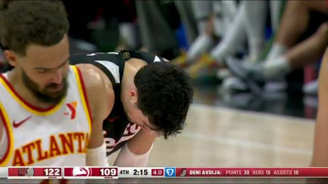 【2025年04月02日】NBA常规赛：开拓者vs老鹰第4节英文原声录像回放