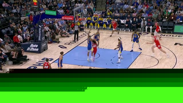 【2025年04月02日 勇士vs灰熊集锦】接连得手！莫兰特突破反手上篮反超比分