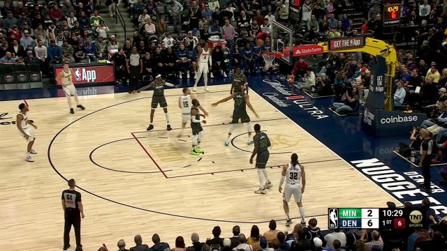 【2025年04月02日 森林狼vs掘金集锦】开场先来一闷棍 掘金全民皆兵3分钟打出12-2开局