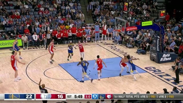 【2025年04月02日 勇士vs灰熊集锦】弹无虚发！库里正面三分迎面吉迪不讲道理