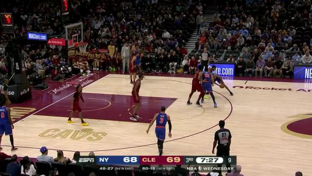 【2025年04月03日】NBA常规赛：尼克斯vs骑士第3节中文解说录像回放